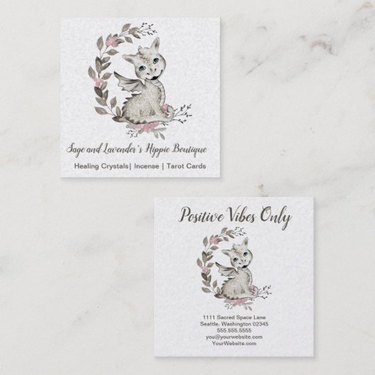 Baby Dragon スクエア名刺 (正面/裏面)