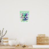 Baby Dragon – Personalized Nursery Art ポスター (キッチン)