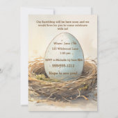 Baby Duck Digital Download Shower Invitation 招待状 (裏面)