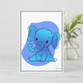 Baby Elefant Karte 招待状 (スタンド正面)