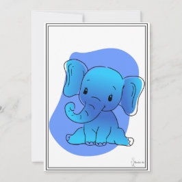 Baby Elefant Karte 招待状