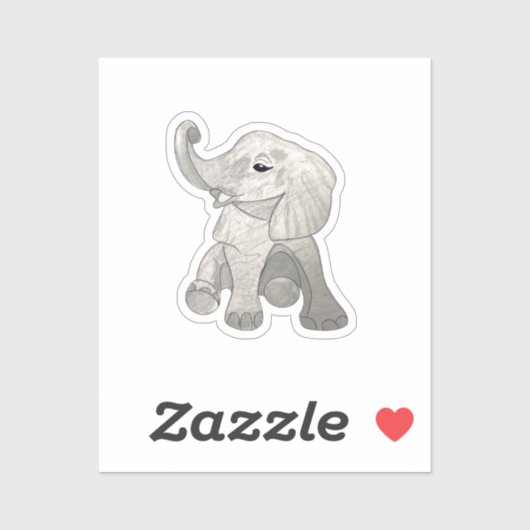 Baby Elephant  シール (シート)