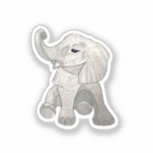 Baby Elephant  シール (正面)