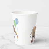 Baby Elephant blue & green balloon Set x16 paper c 紙コップ (右)