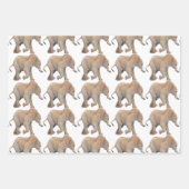 Baby elephant cadeaupapier ラッピングペーパーシート (正面3)