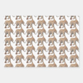 Baby elephant cadeaupapier ラッピングペーパーシート (正面2)