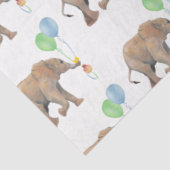 Baby Elephant green & blue balloon Tissue Paper.  薄葉紙 (詳細)