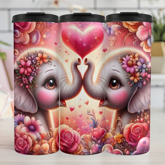 Baby Elephant Heart Floral タンブラー