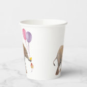 Baby Elephant pink & violet balloon Set x16 紙コップ (左)