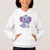 Baby Elephant Sitting Waving Hand-23800 (正面)