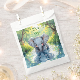 Baby Elephant Themed Baby Shower フェイバーバッグ