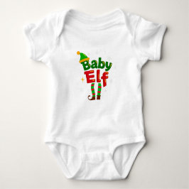 Baby Elf Cute Family Christmas Pajama ベビーボディスーツ