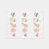 Baby Essentials Pattern  フリースブランケット (正面(横))