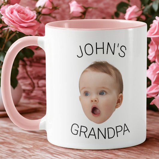 Baby Face Mug for Grandpa and Family マグカップ