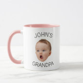 Baby Face Mug for Grandpa and Family マグカップ (左)