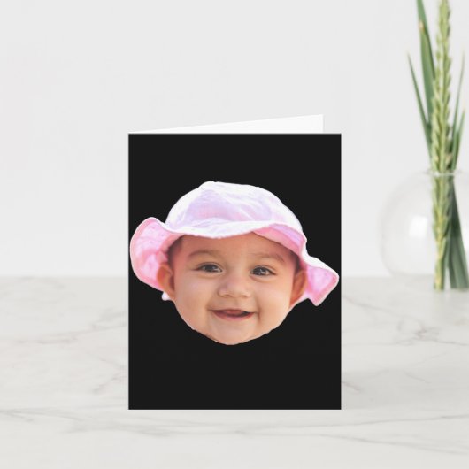 Baby Face Photo New Dad _1  カード (正面)