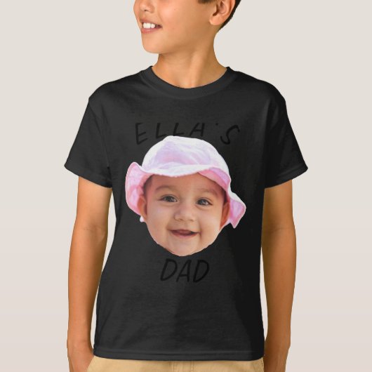 Baby Face Photo New Dad  Tシャツ (正面)