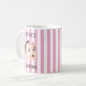 Baby Face Photo New Grandparents Mothers Day Gift  コーヒーマグカップ (正面左)