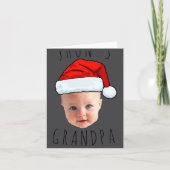 Baby Face Santa Hat Christmas Photo _1  カード (正面)
