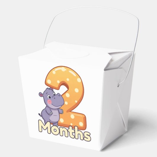 baby Favor Boxes 2 months フェイバーボックス (正面)