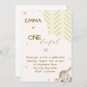 Baby First Birthday Invitation 招待状 (正面/裏面)