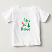 Baby First Christmas  ベビーTシャツ (正面)