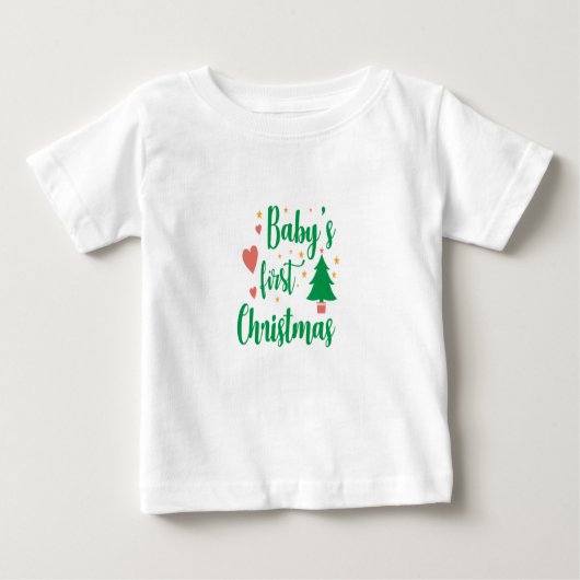 Baby First Christmas  ベビーTシャツ (正面)