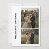 Baby First Christmas Family Card シーズンカード (正面)