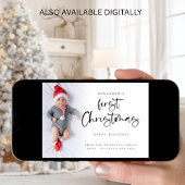 Baby First Christmas Photo 2026 Calendar シーズンカード