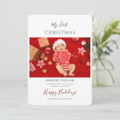 Baby First Christmas Photos シーズンカード (スタンド正面)