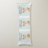 Baby first christmas reindeer cozy nursery ボディピロー (裏面 (縦))