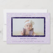 Baby Flurry | Horizontal Birth Announcement 招待状 (正面)