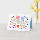 Baby Folded Greeting Card カード (黄色い花)