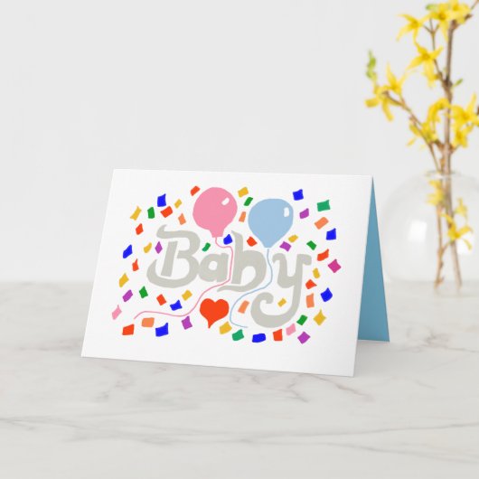 Baby Folded Greeting Card カード (黄色い花)