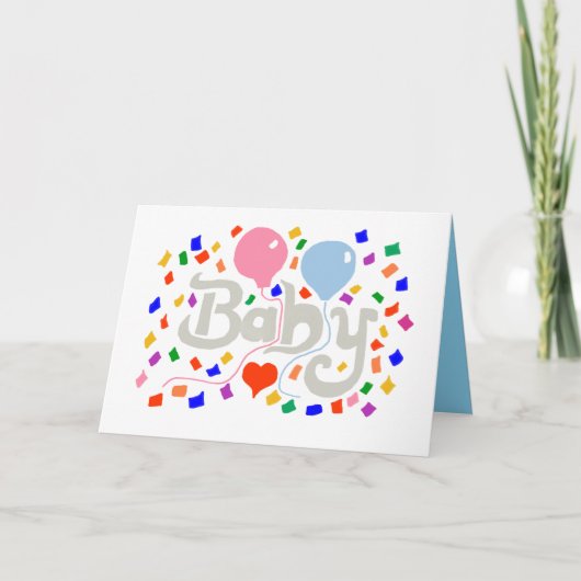 Baby Folded Greeting Card カード (正面)