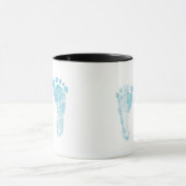Baby foot print mug マグカップ (中央)