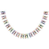 Baby Footprints Rainbow Design for Multiple Birth バンティングフラッグ (全)