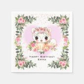 Baby Fox | オリジナルデザイン スタンダードカクテルナプキン (正面)