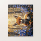 Baby fox in the lilacs ジグソーパズル (縦)