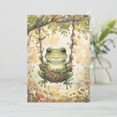 Baby Frog Digital Download Shower Invite 招待状 (スタンド正面)