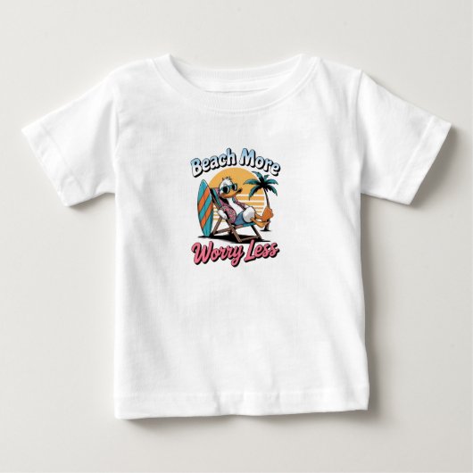 baby funny t shirt design ベビーTシャツ (正面)