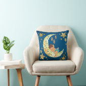 Baby Ganesha sleeping amongst the moon and stars クッション (椅子)