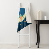 Baby Ganesha with moon and stars シェルパブランケット (インサイチュ)