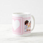 Baby Garl 2写真とハート コーヒーマグカップ (正面右)