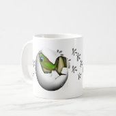 Baby Gecko in Egg  コーヒーマグカップ (正面左)