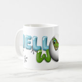 Baby Gecko in Egg  コーヒーマグカップ (正面左)