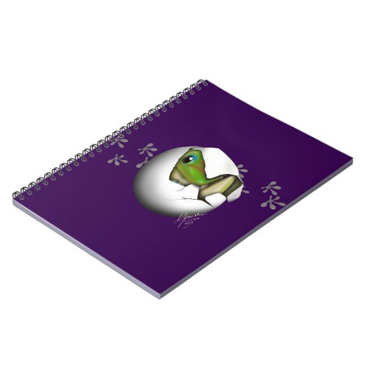 Baby Gecko in Egg  ノートブック (左側)