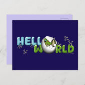 Baby Gecko in Egg  ポストカード (正面/裏面)