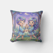 Baby Gemini Zodiac Nursery Kids クッション (正面)