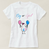 Baby Gender Reveal Party T-Shirt Tシャツ (デザイン正面)